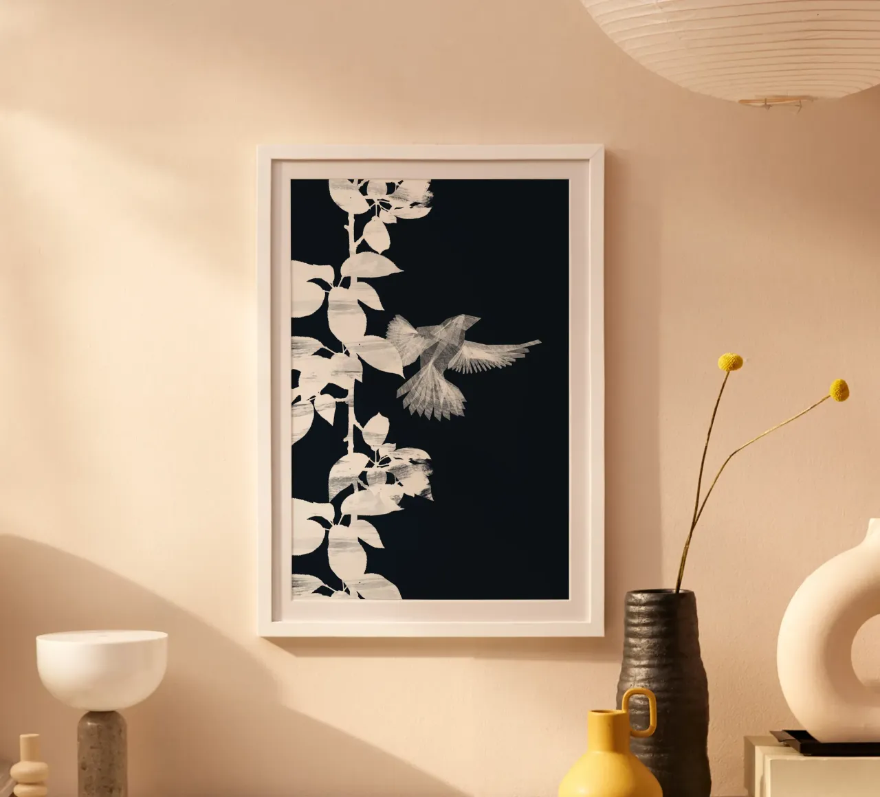Danushka - Uccello botanico B poster da The Artcircle