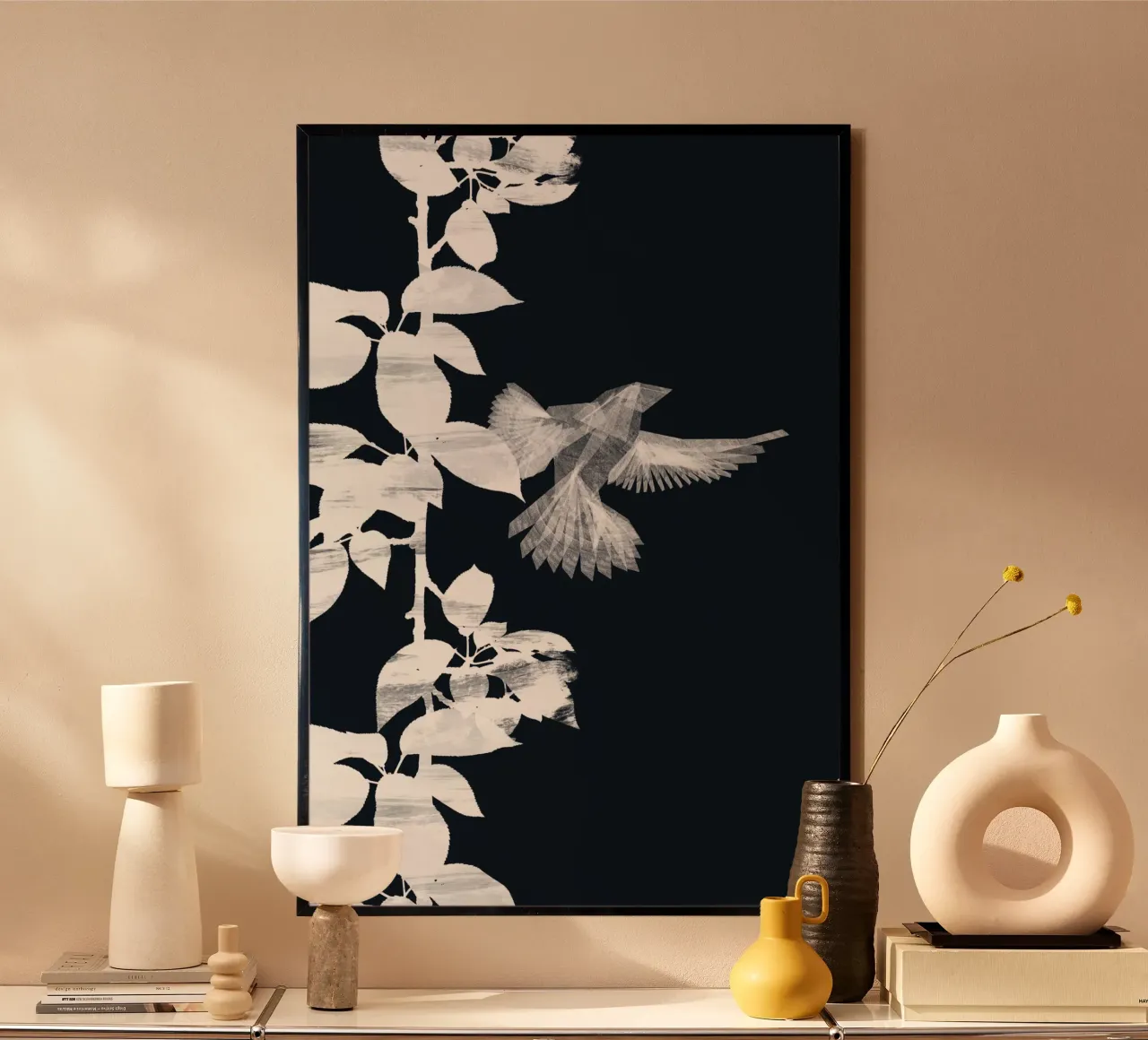 Danushka - Uccello botanico B poster da The Artcircle