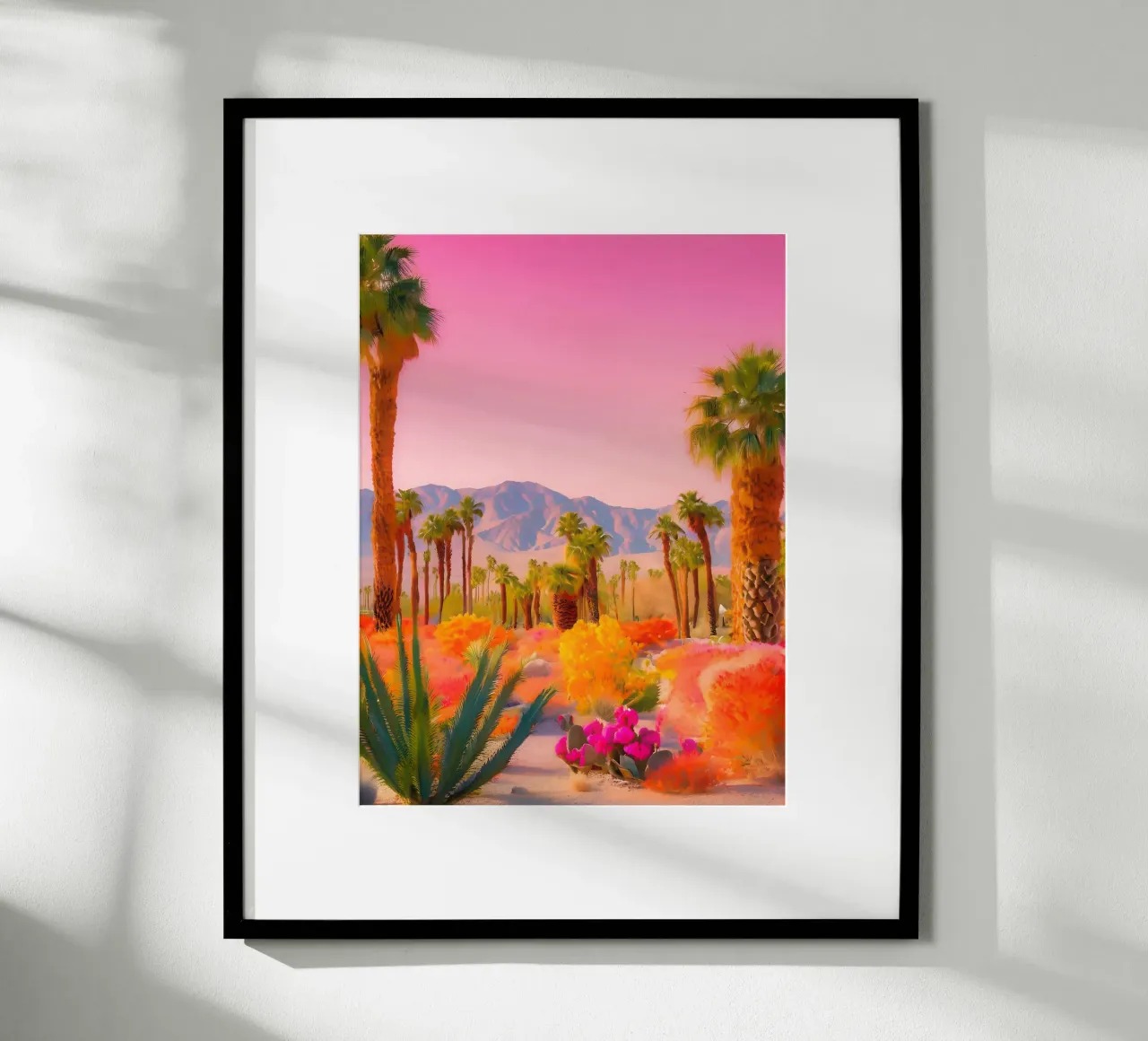 Le Désert Imaginaire poster con telaio in plastica da ICONICA Art Studio