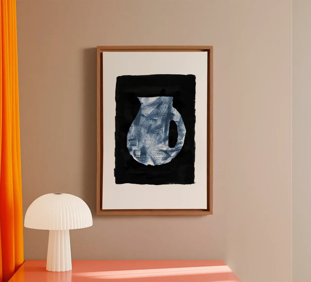 Danushka - Brocca criptica tela con Cornice a cassetta da The Artcircle