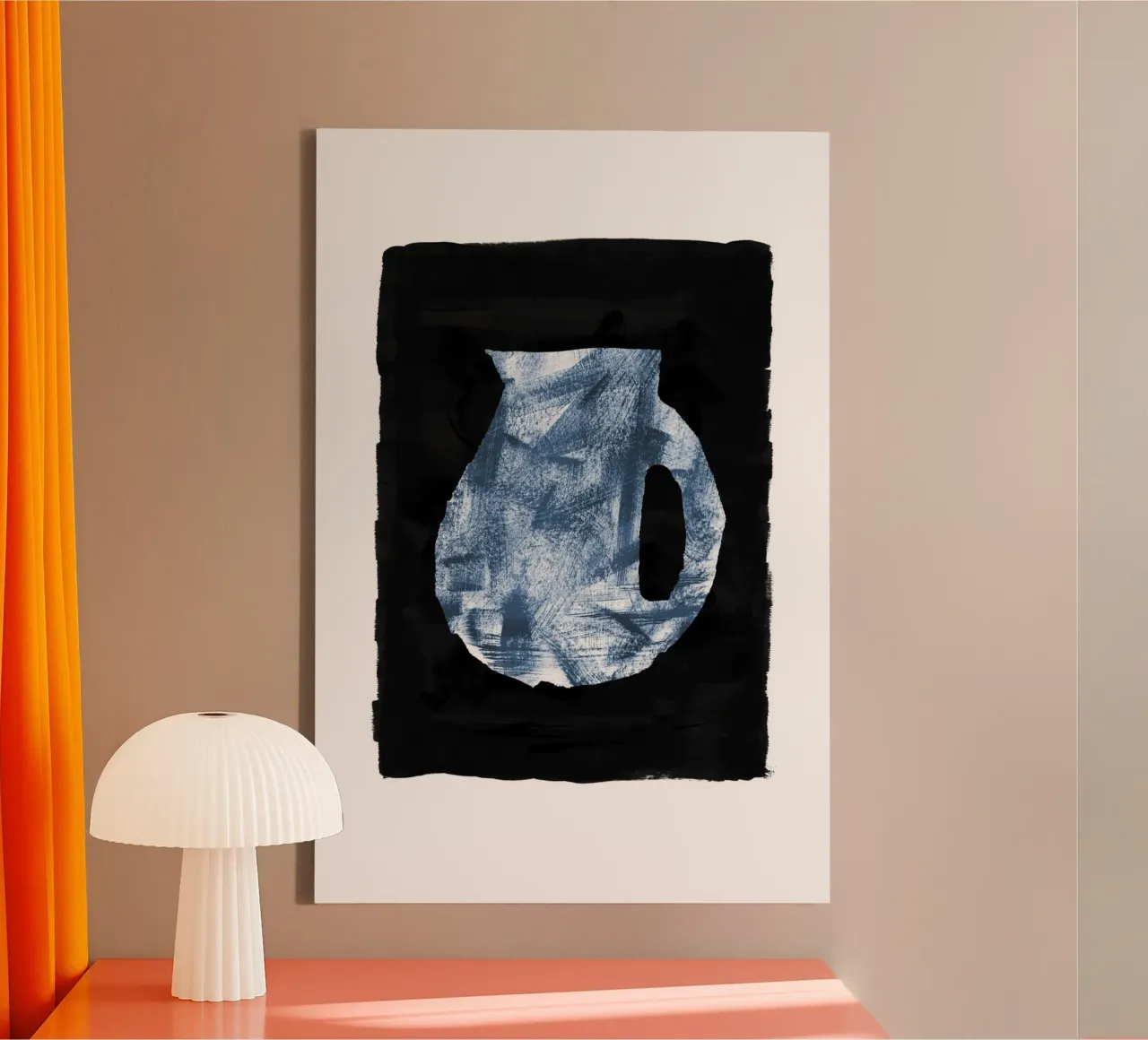 Danushka - Brocca criptica tela con Cornice a cassetta da The Artcircle
