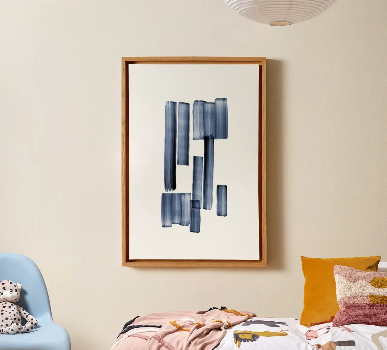 Danushka - Colpi di mediazione criptici tela con Cornice a cassetta da The Artcircle