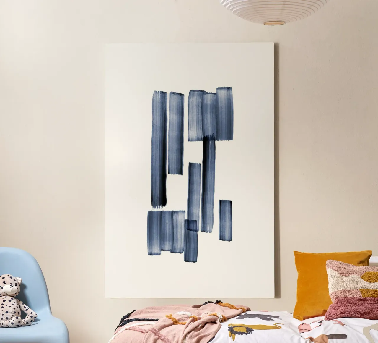Danushka - Colpi di mediazione criptici tela con Cornice a cassetta da The Artcircle