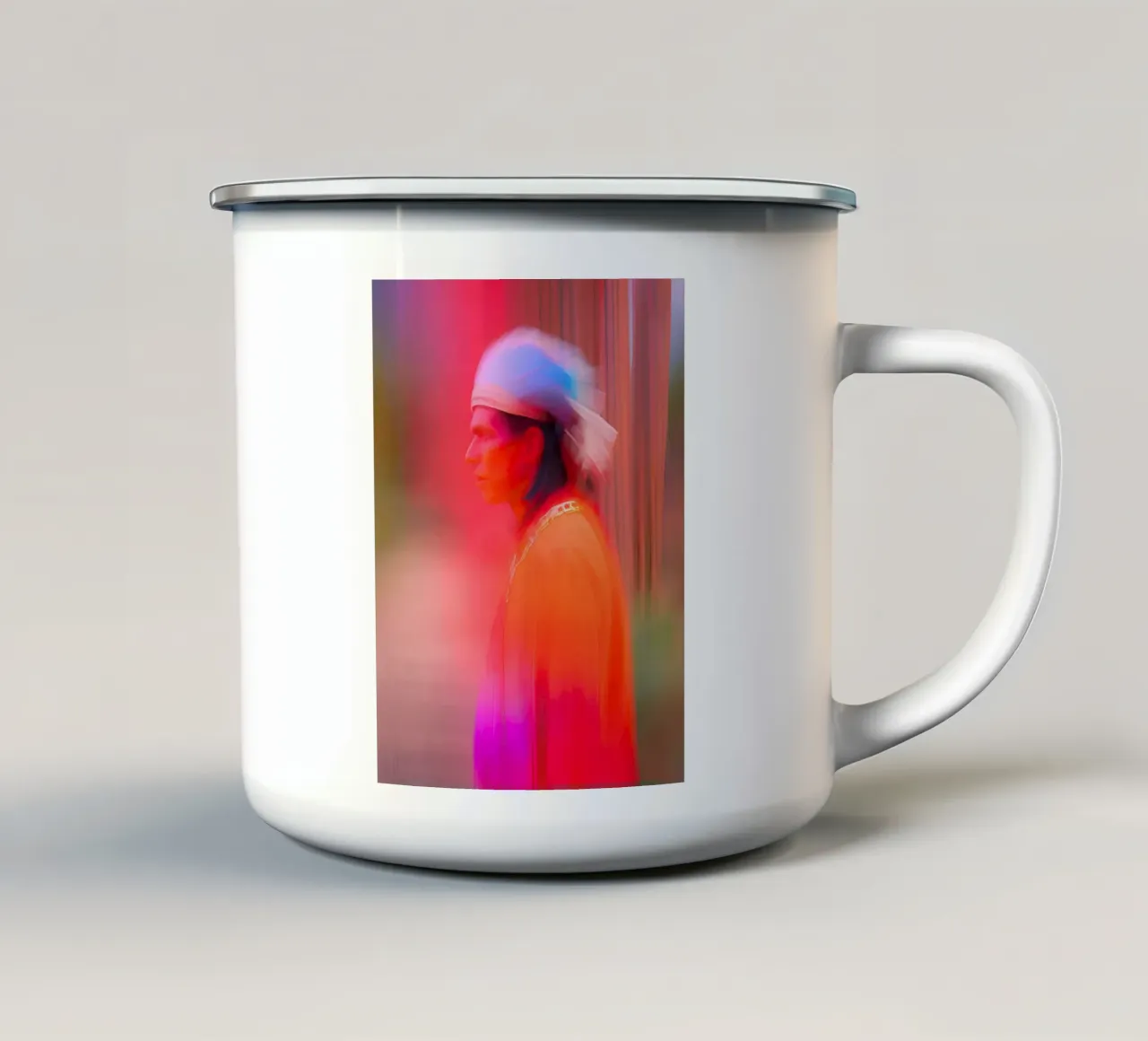 L'indien tazza in smalto da ICONICA Art Studio
