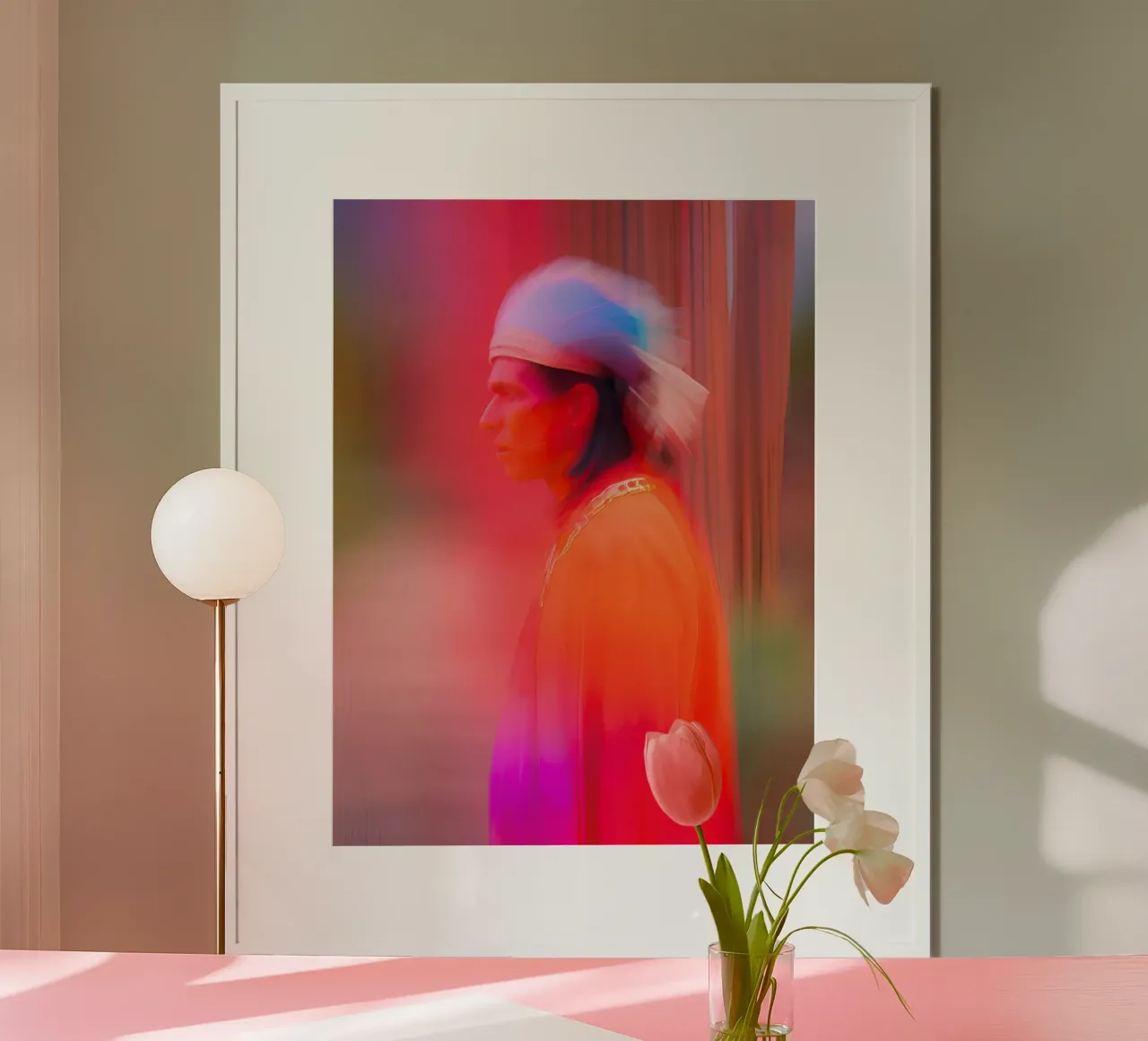 L'indien poster con telaio in plastica da ICONICA Art Studio