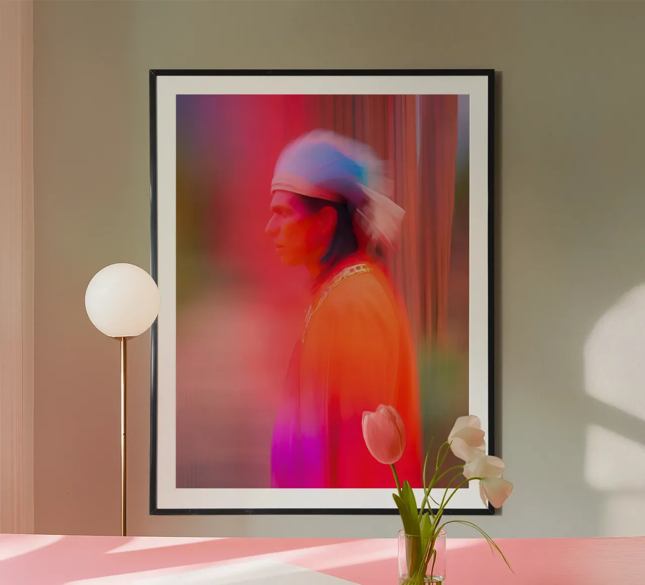L'indien poster con telaio in plastica da ICONICA Art Studio