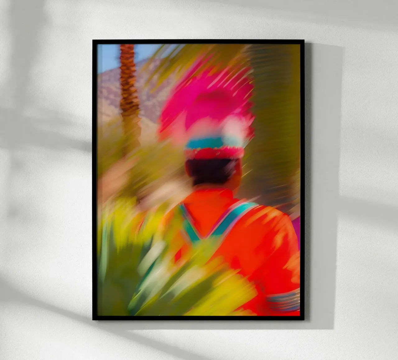 L'homme coloré poster con telaio in plastica da ICONICA Art Studio