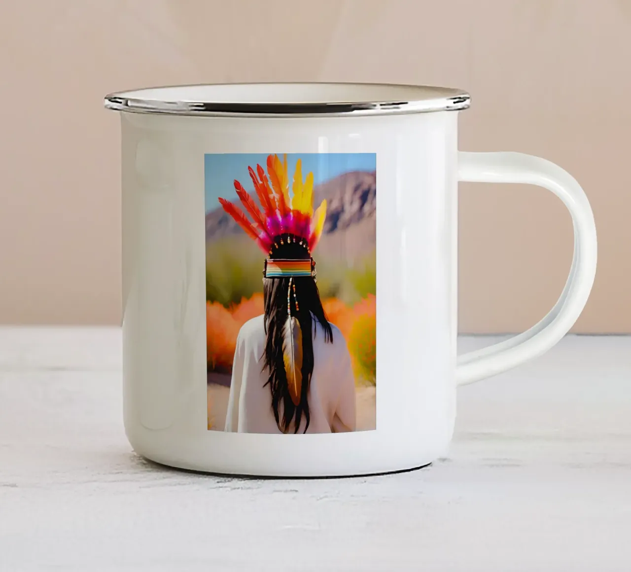Seule au Monde tazza in smalto da ICONICA Art Studio