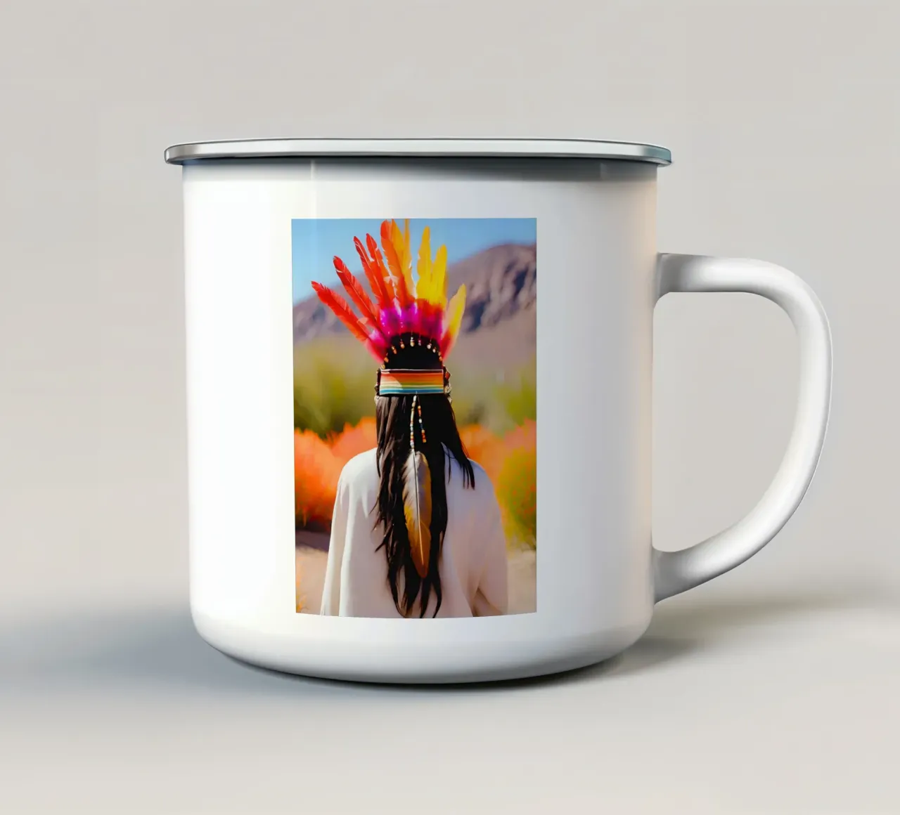 Seule au Monde tazza in smalto da ICONICA Art Studio