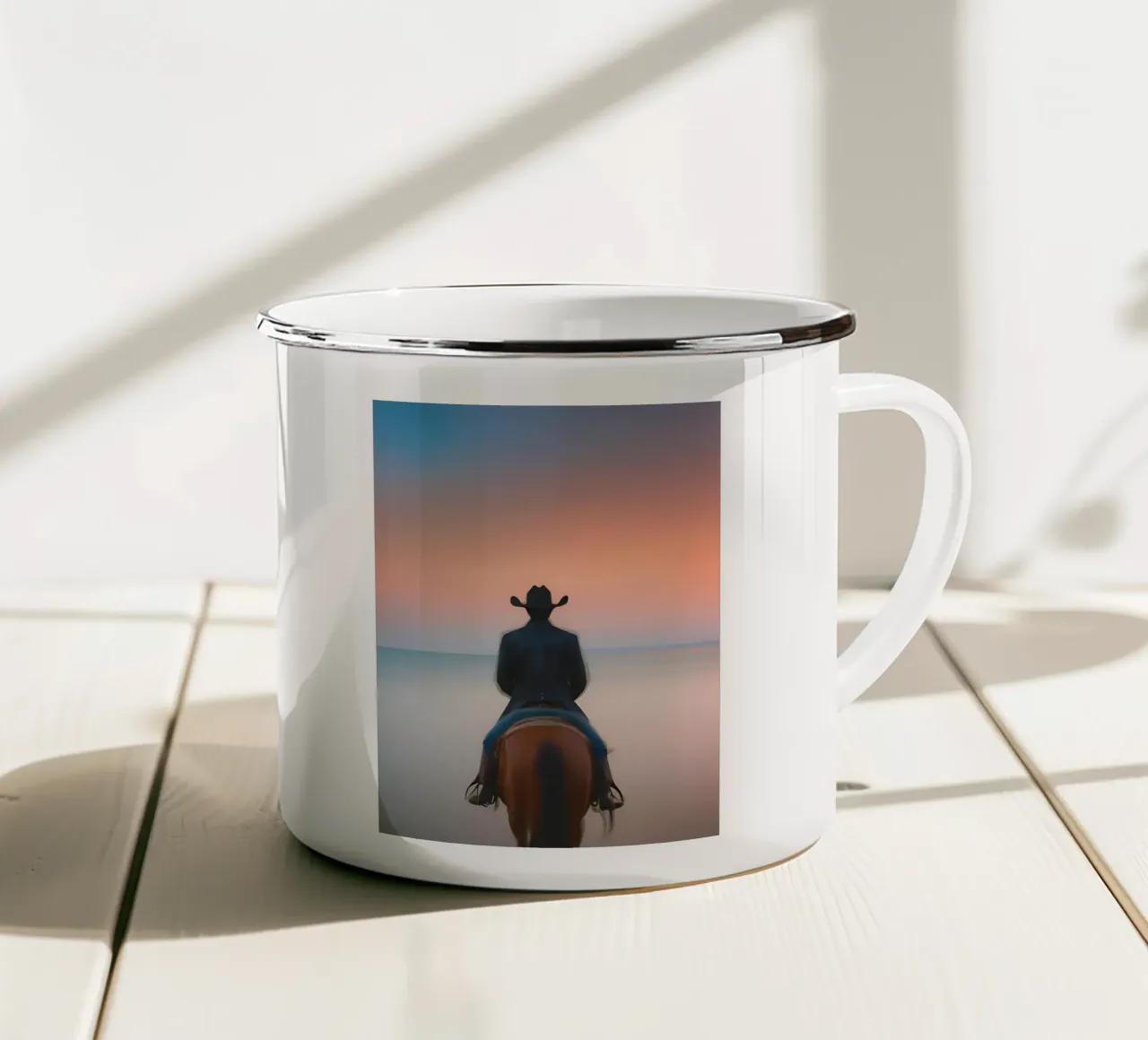 Face à la Mer tazza in smalto da ICONICA Art Studio