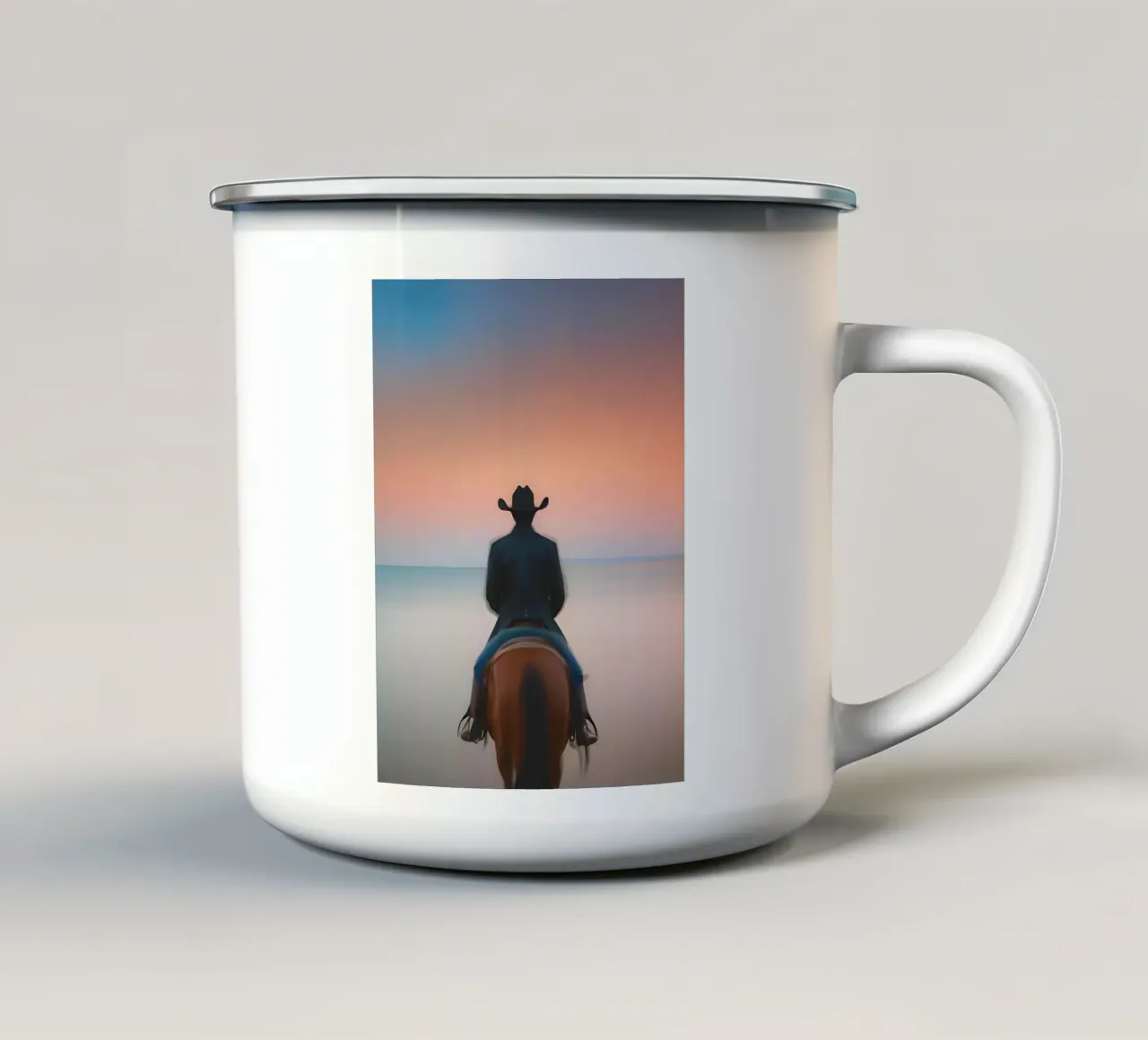 Face à la Mer tazza in smalto da ICONICA Art Studio