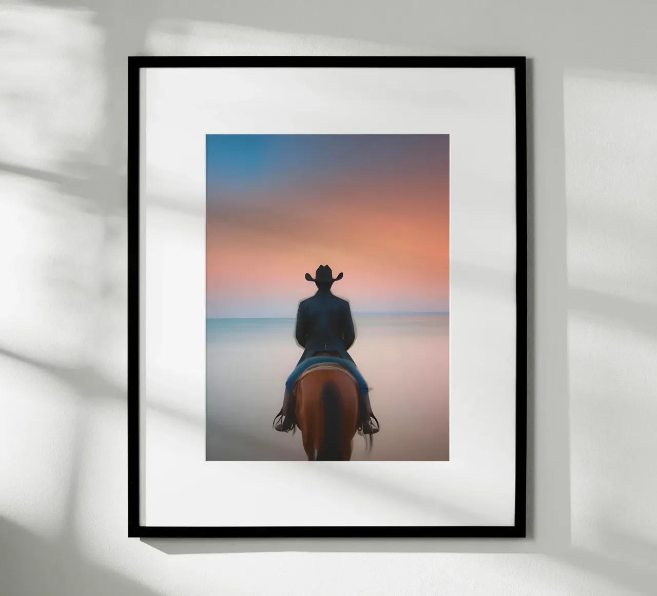 Face à la Mer poster con telaio in alluminio da ICONICA Art Studio