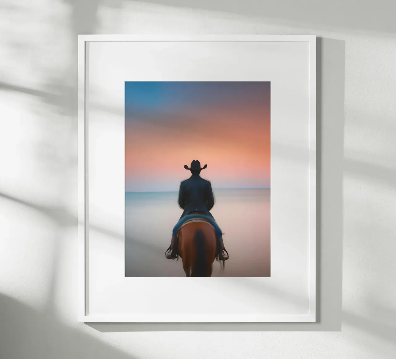 Face à la Mer poster con telaio in alluminio da ICONICA Art Studio