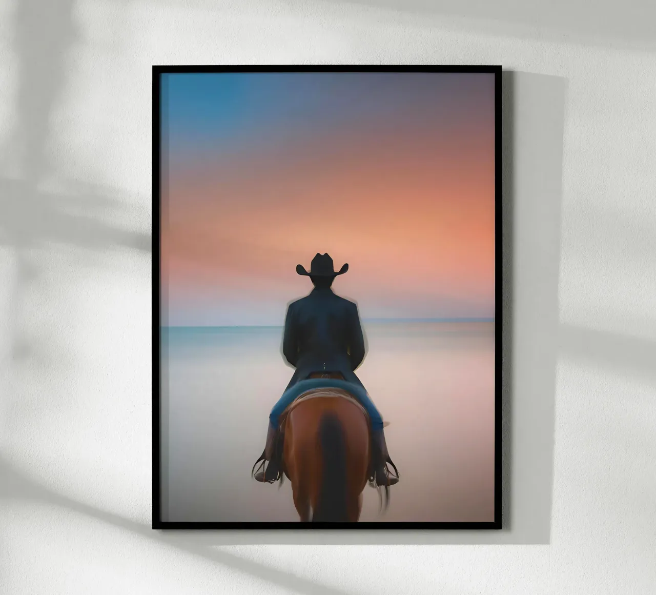 Face à la Mer poster con telaio in alluminio da ICONICA Art Studio