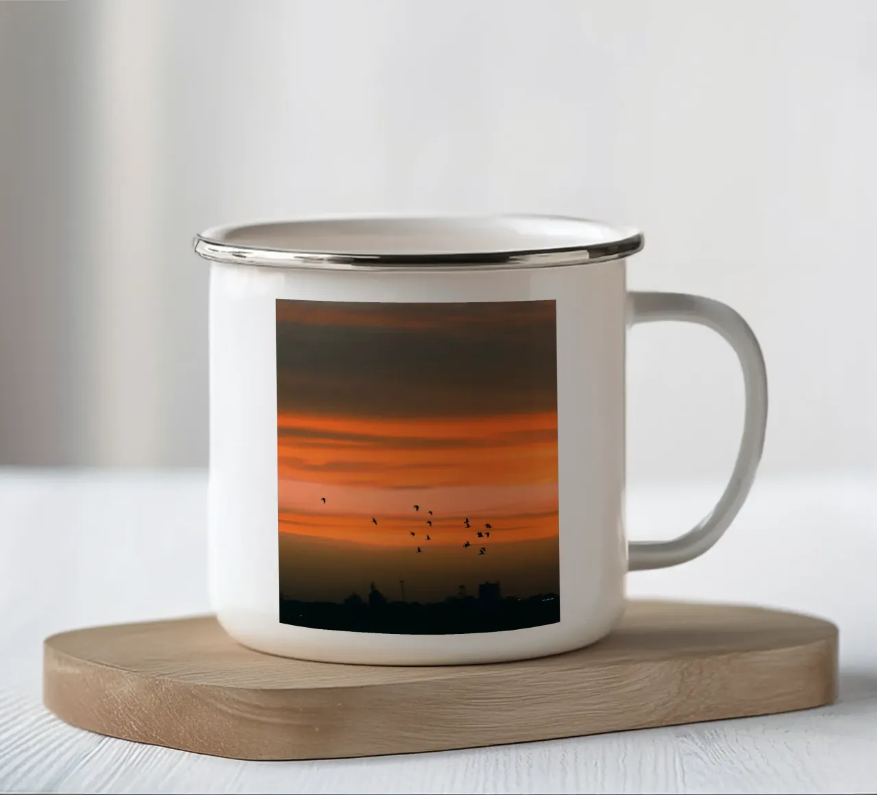 fly to the sunset tazza in smalto da miracle