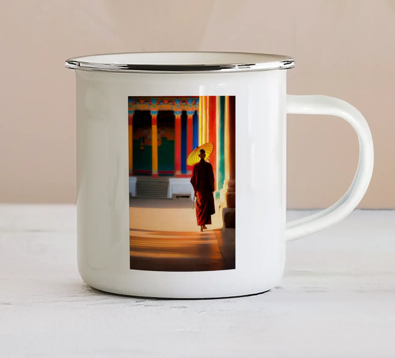 Le Sage tazza in smalto da ICONICA Art Studio