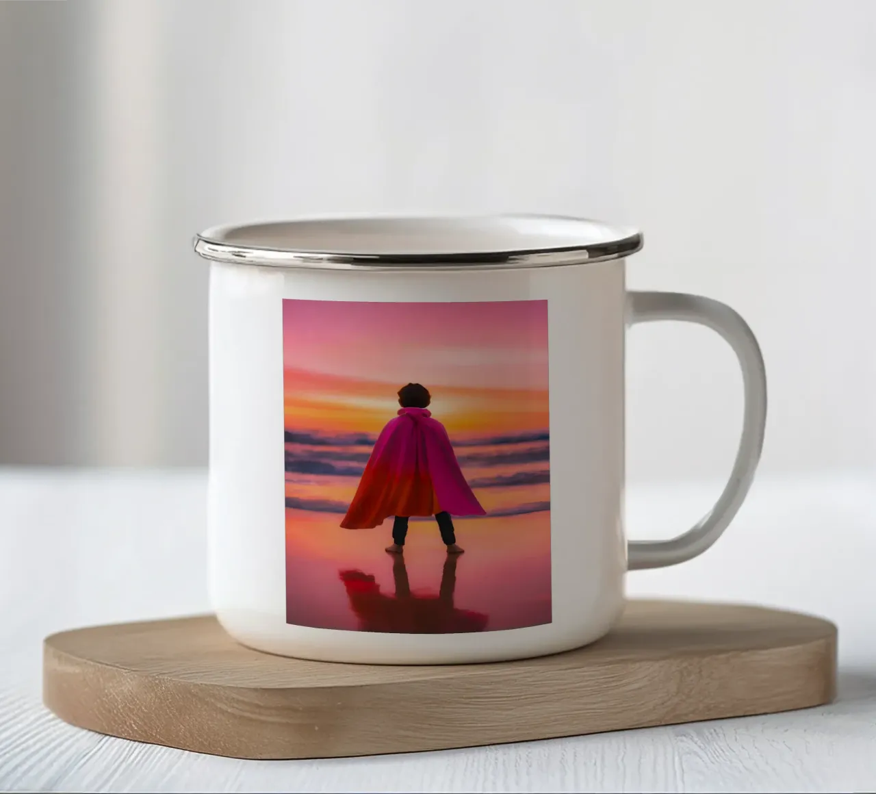 SuperKid tazza in smalto da ICONICA Art Studio