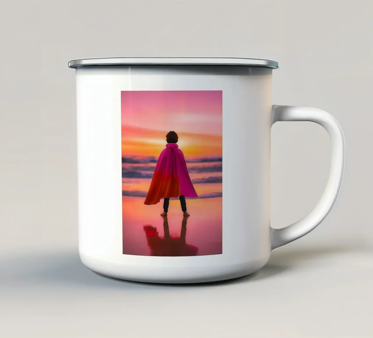 SuperKid tazza in smalto da ICONICA Art Studio