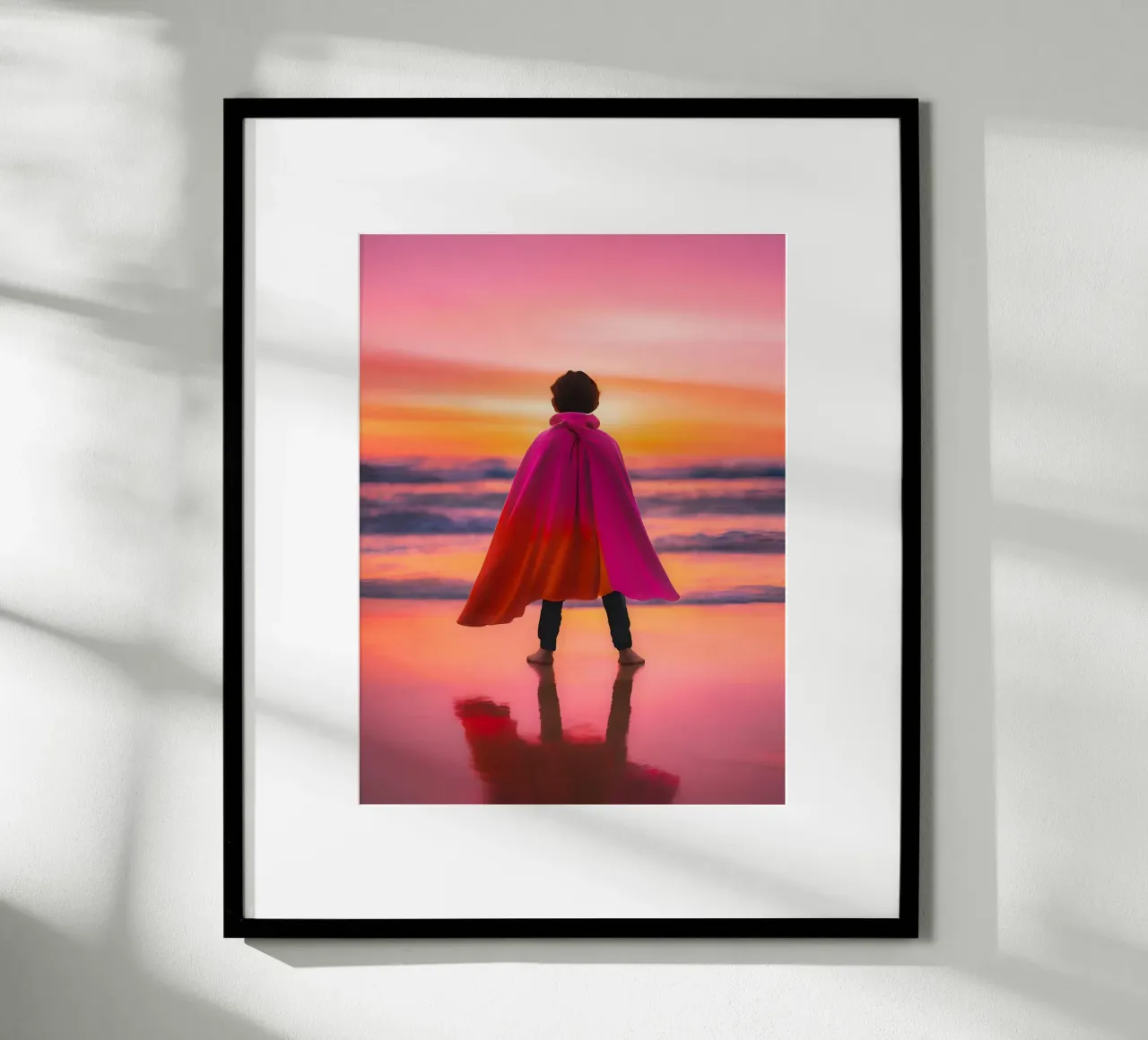 SuperKid poster con telaio in legno da ICONICA Art Studio