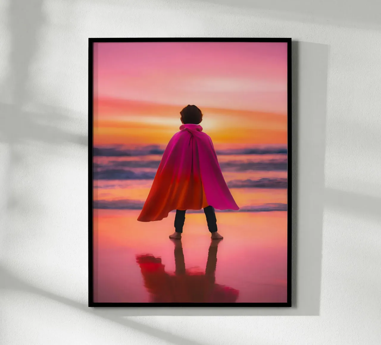 SuperKid poster con telaio in legno da ICONICA Art Studio