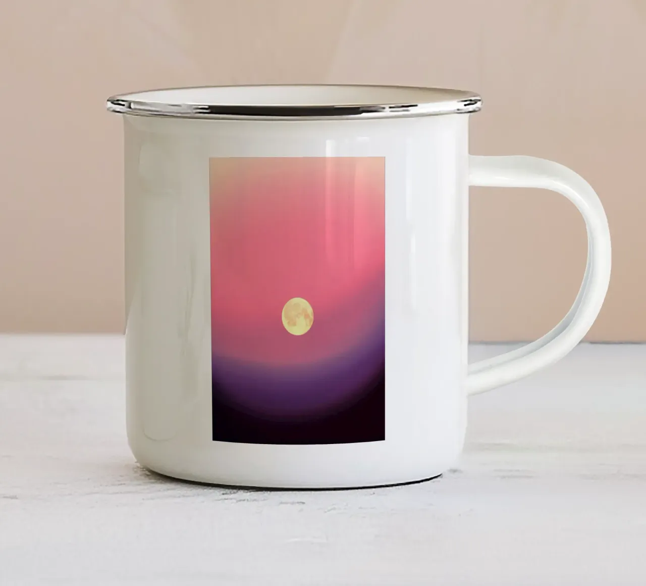 calm moon tazza in smalto da miracle