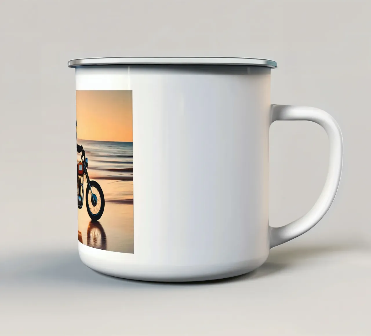 Sunset Driver tazza in smalto da ICONICA Art Studio