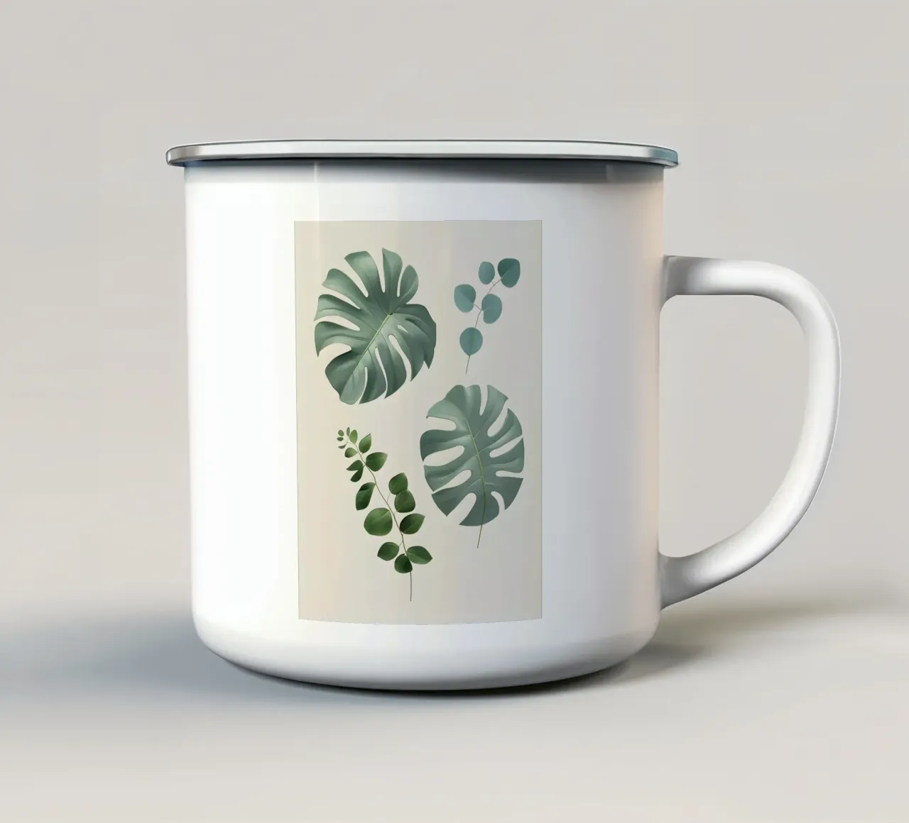 Duo botanico tazza in smalto da Botanical Gallery