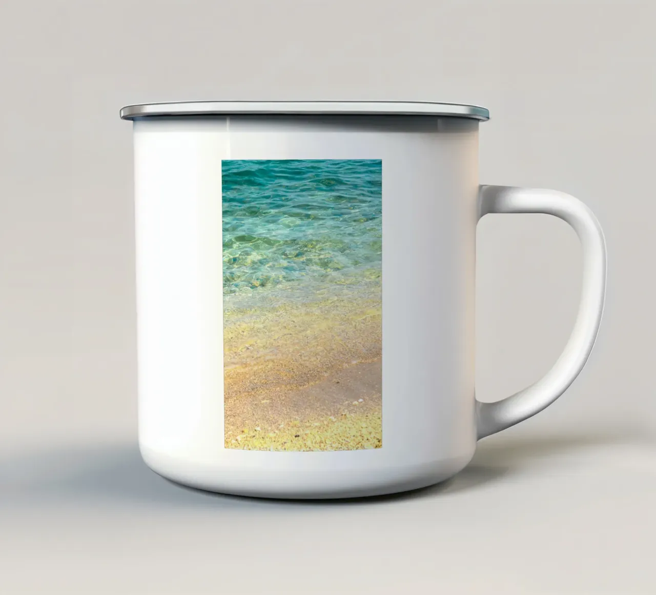 gradient wave sea tazza in smalto da miracle