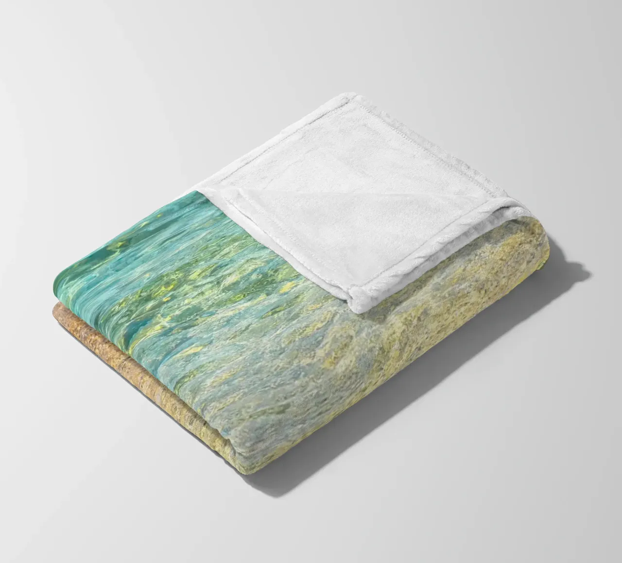 gradient wave sea coperta in pile da miracle