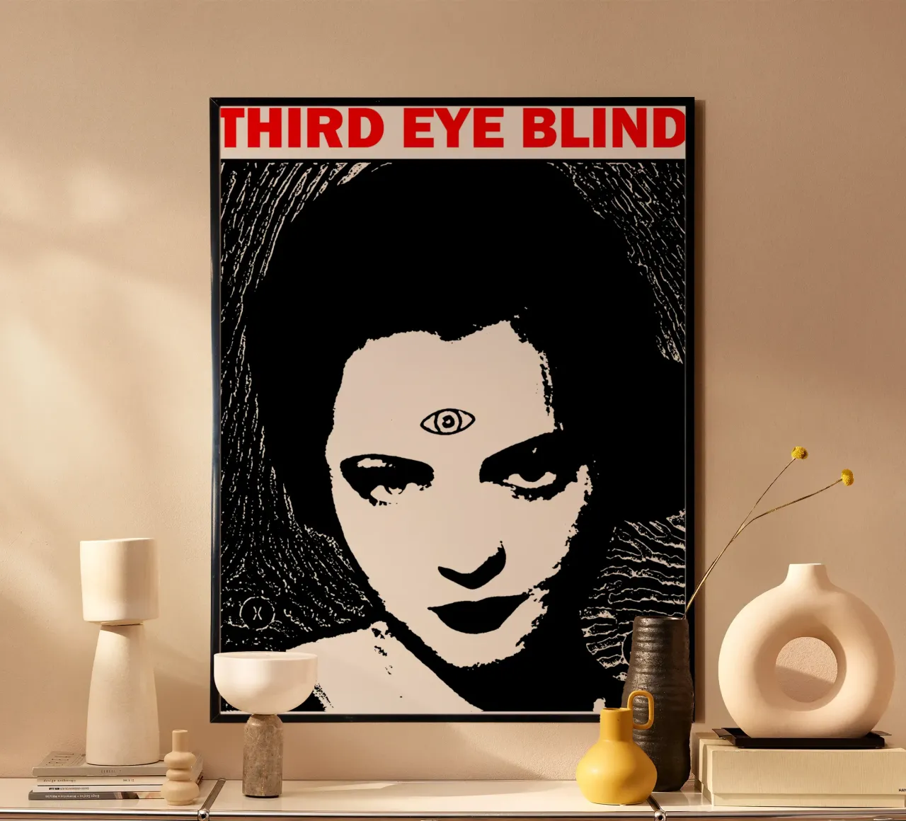 Silhouette ragazza Third Eye Blind poster da itzmyui