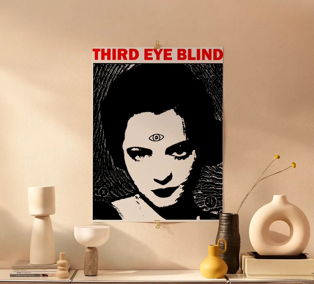 Silhouette ragazza Third Eye Blind poster da itzmyui