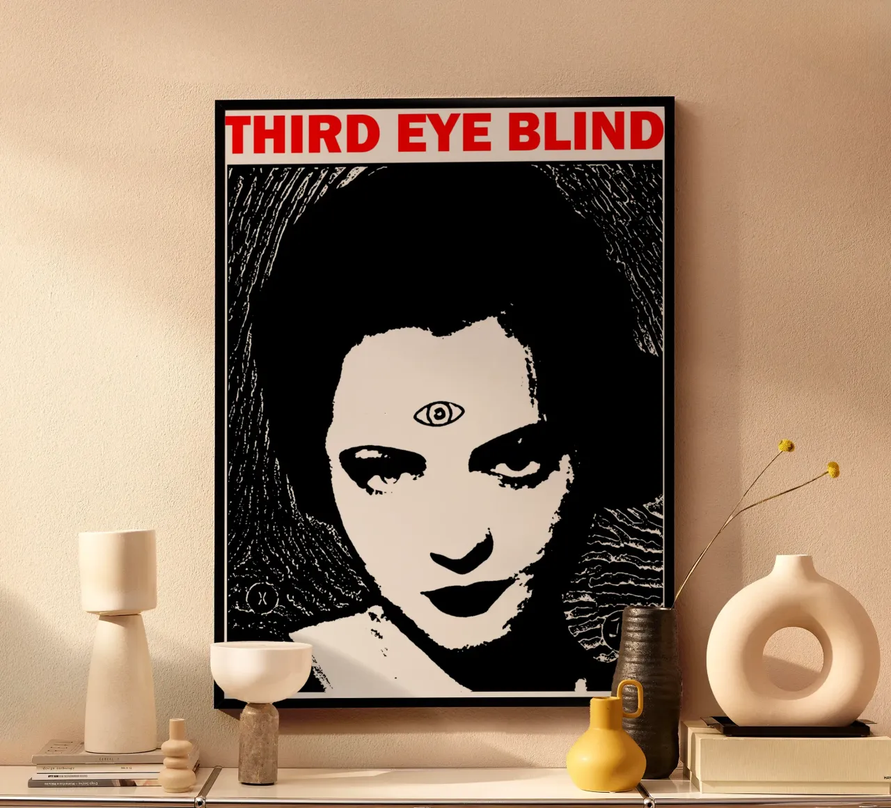 Silhouette ragazza Third Eye Blind poster da itzmyui