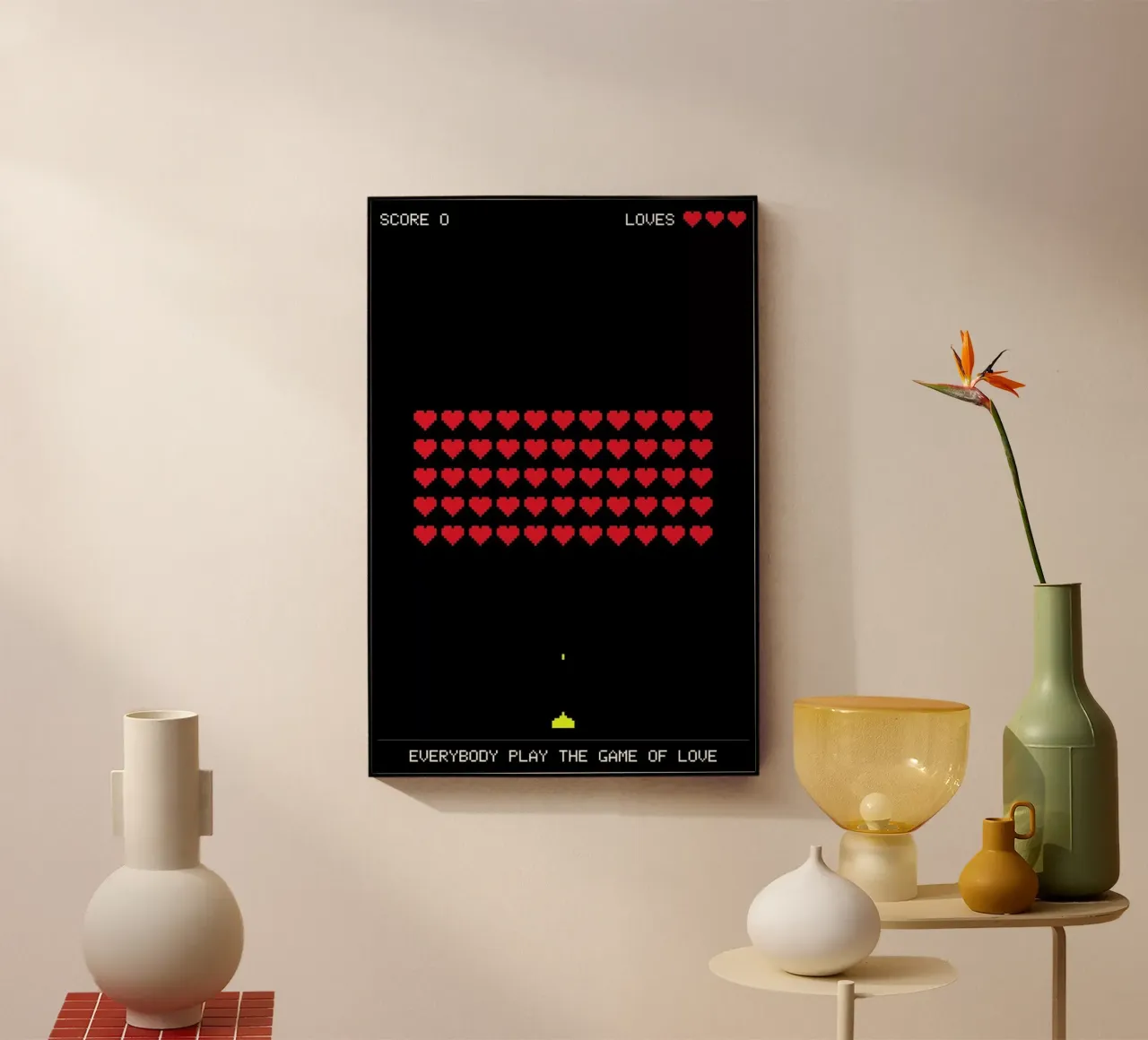 Play the Game plexiglass da Rahma Projekt