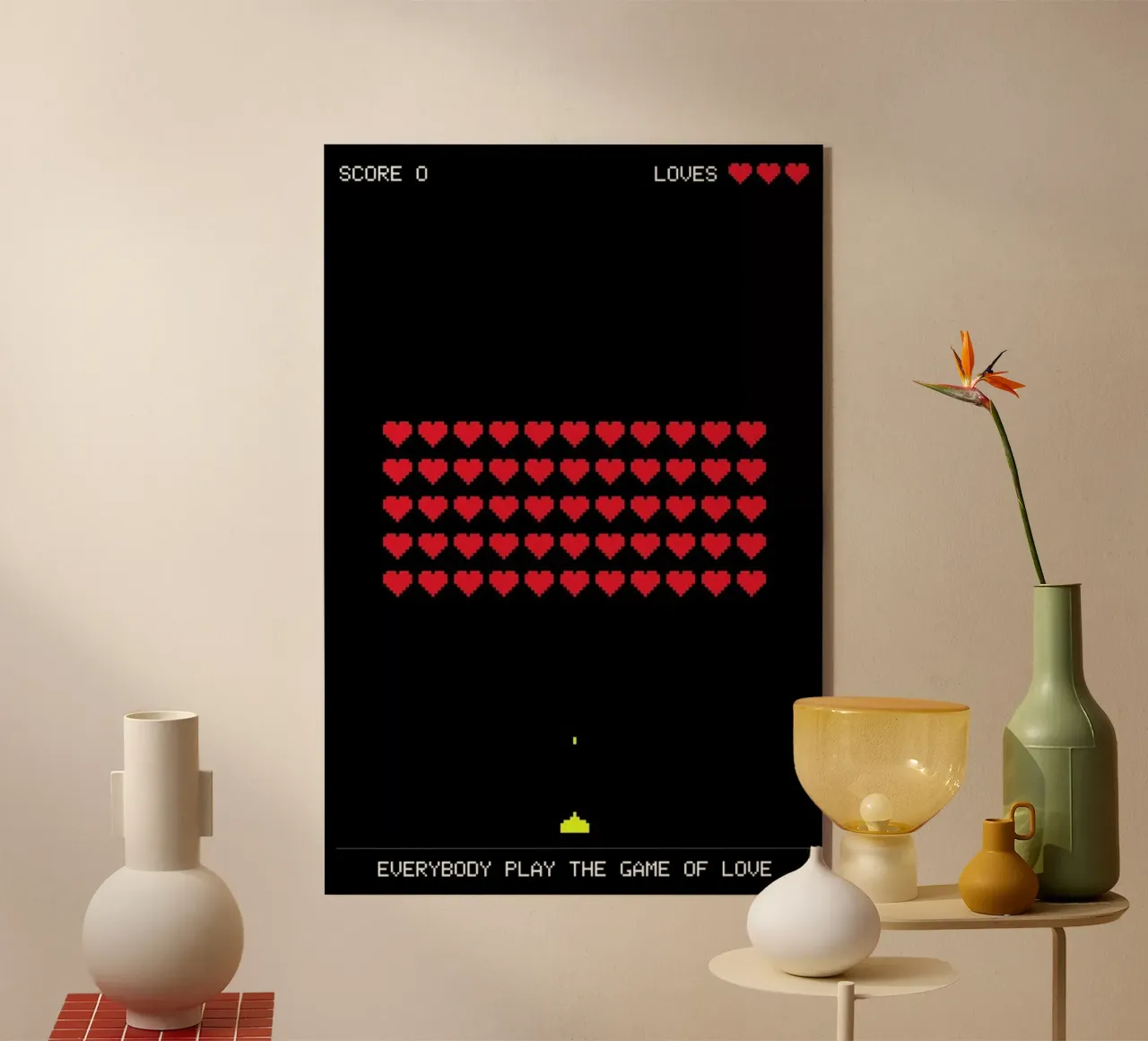 Play the Game plexiglass da Rahma Projekt