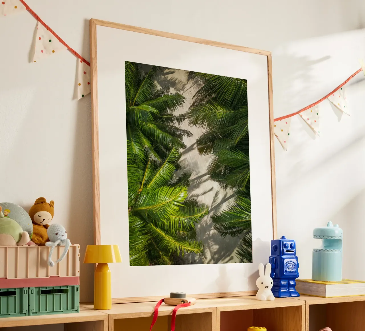 palm forest poster con telaio in plastica da melts