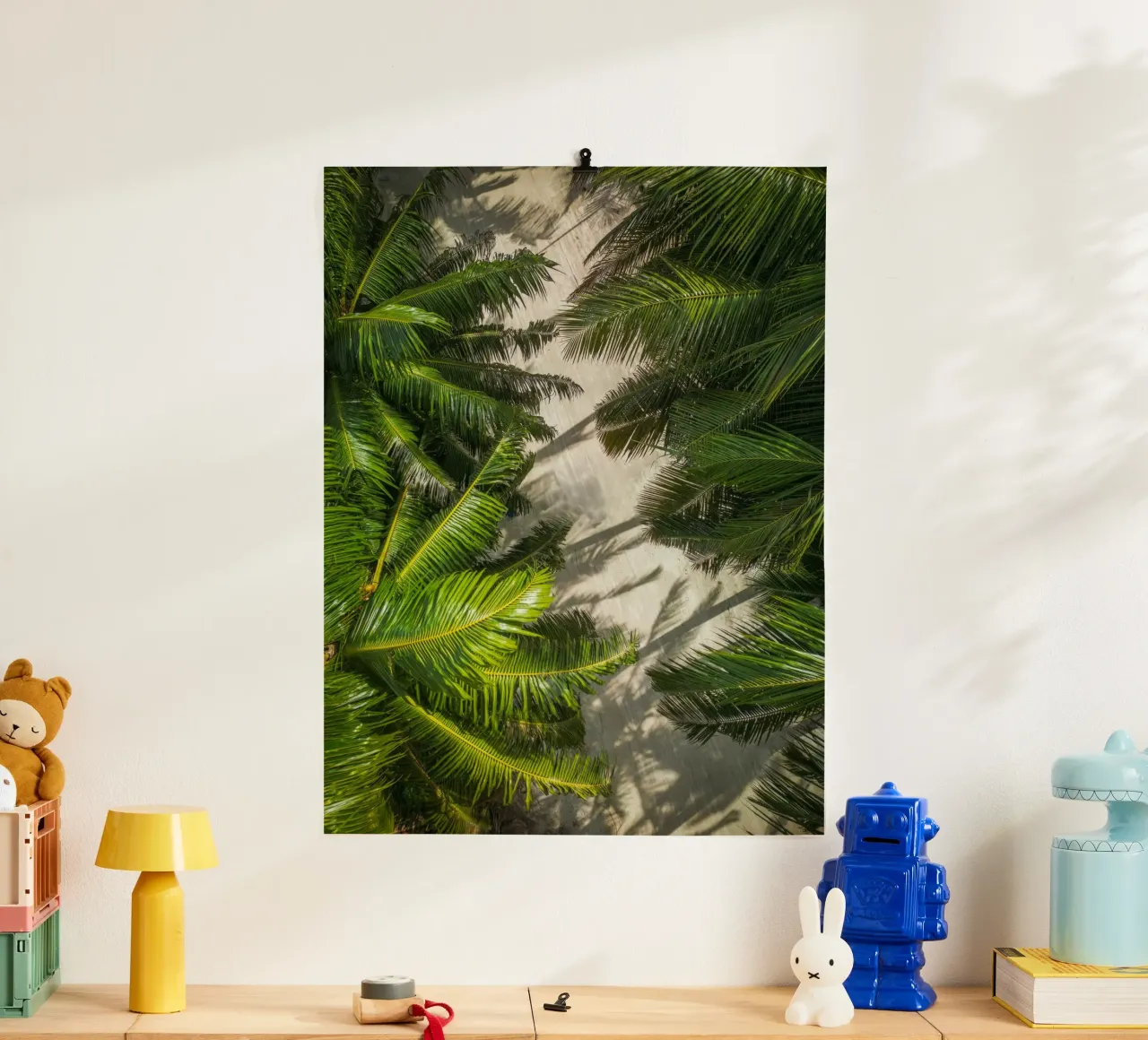 palm forest poster con telaio in plastica da melts
