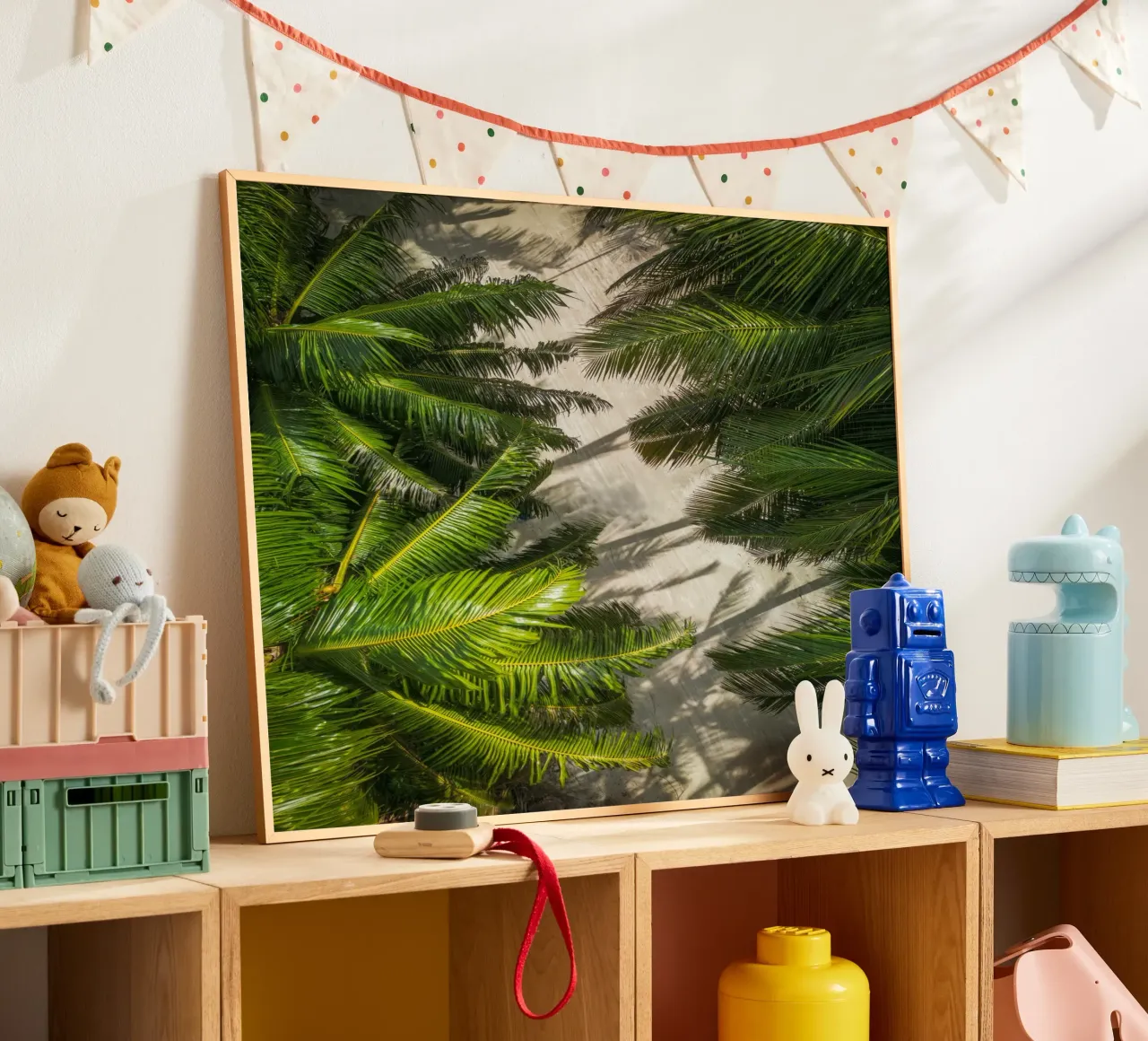 palm forest poster con telaio in plastica da melts