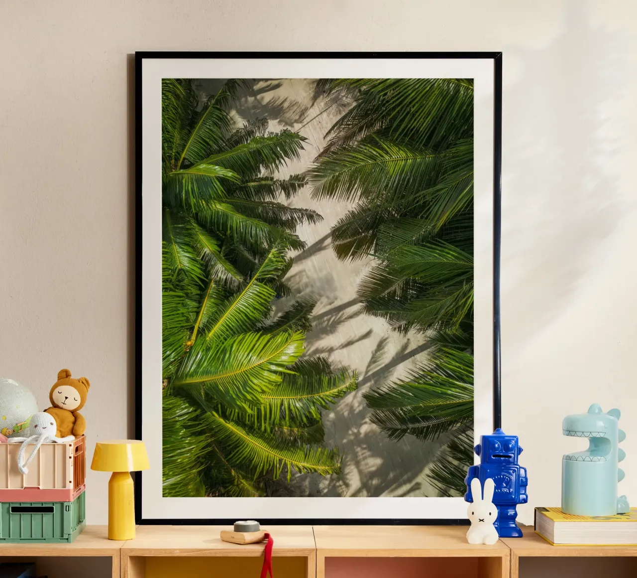 palm forest poster con telaio in plastica da melts