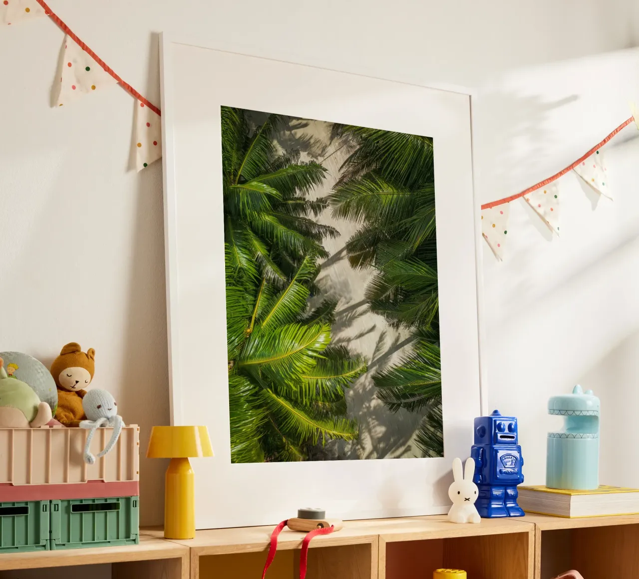 palm forest poster con telaio in plastica da melts