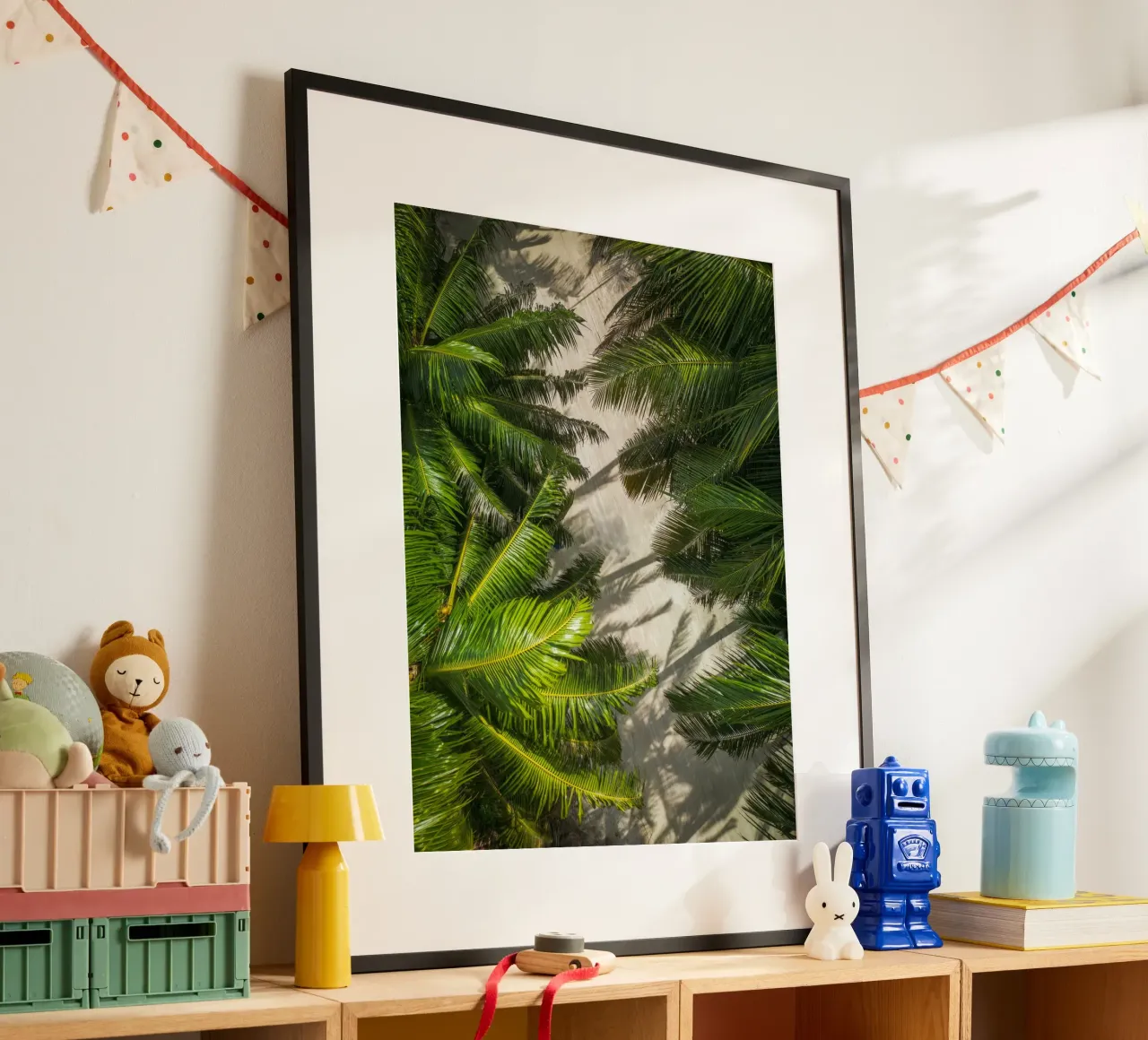 palm forest poster con telaio in plastica da melts