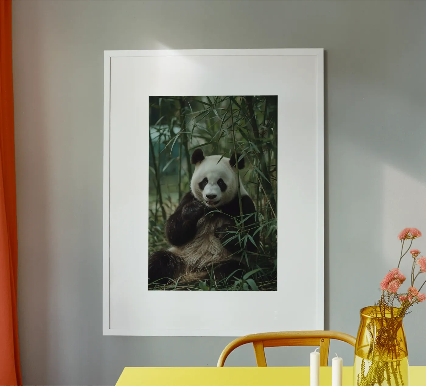 Panda Eating Bamboo poster de DesignDoodle