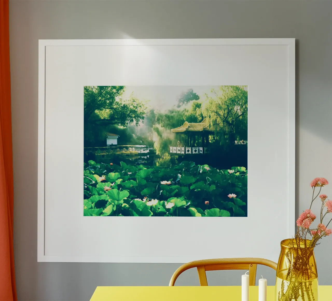 temple and lake poster da melts