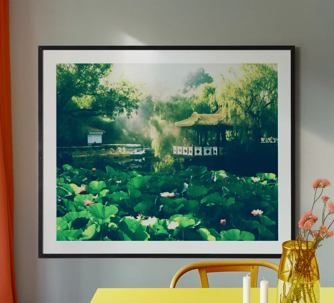 temple and lake poster da melts