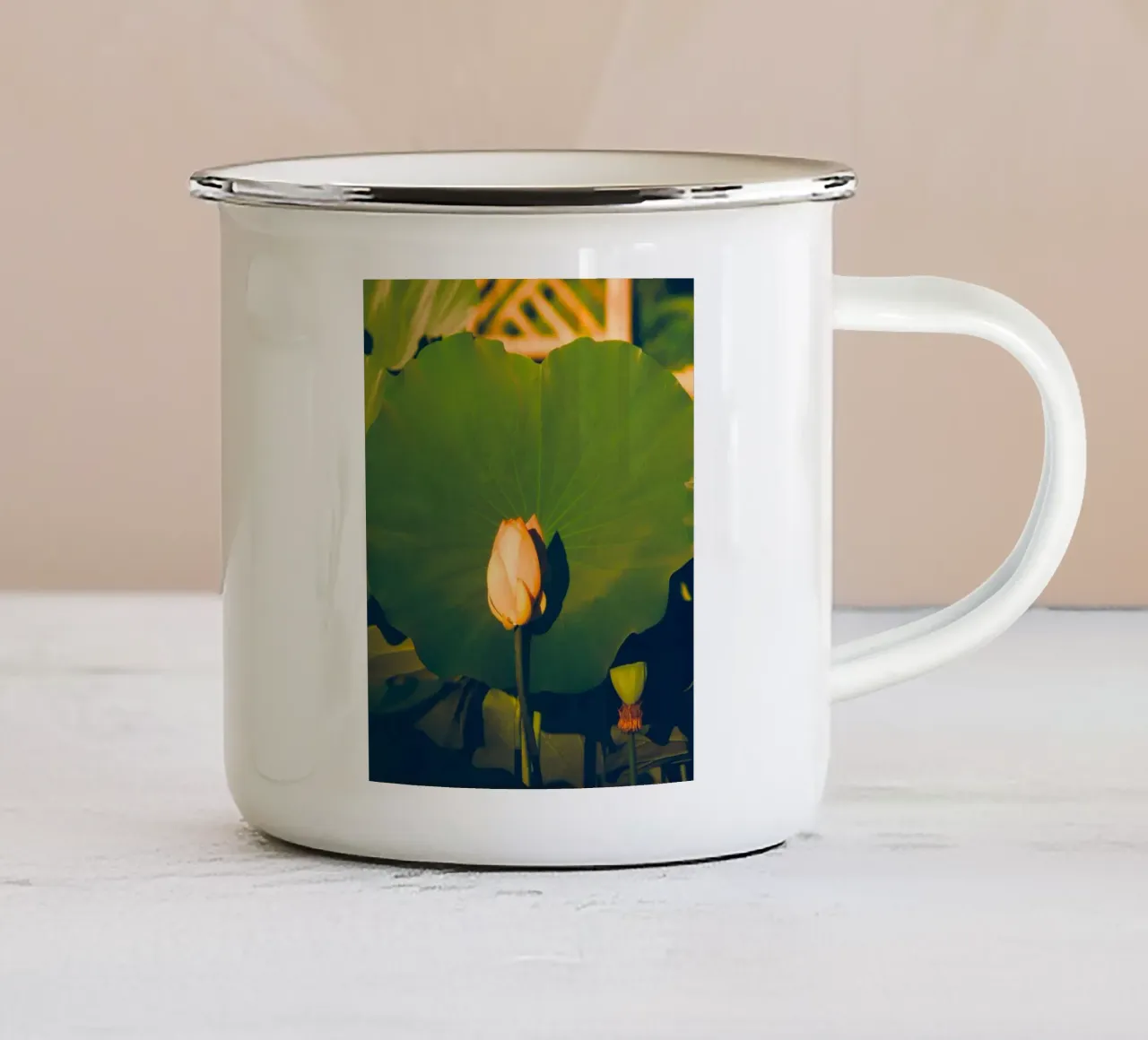 single lotus tazza in smalto da melts