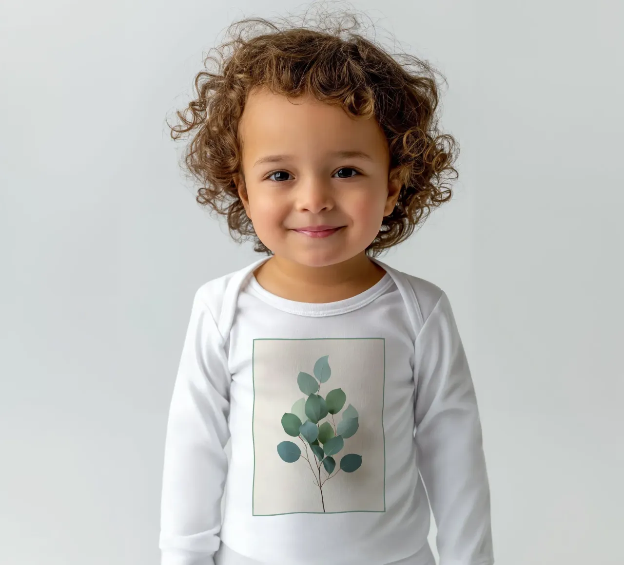 Gradiente botanico body neonato maniche lunghe da Botanical Gallery