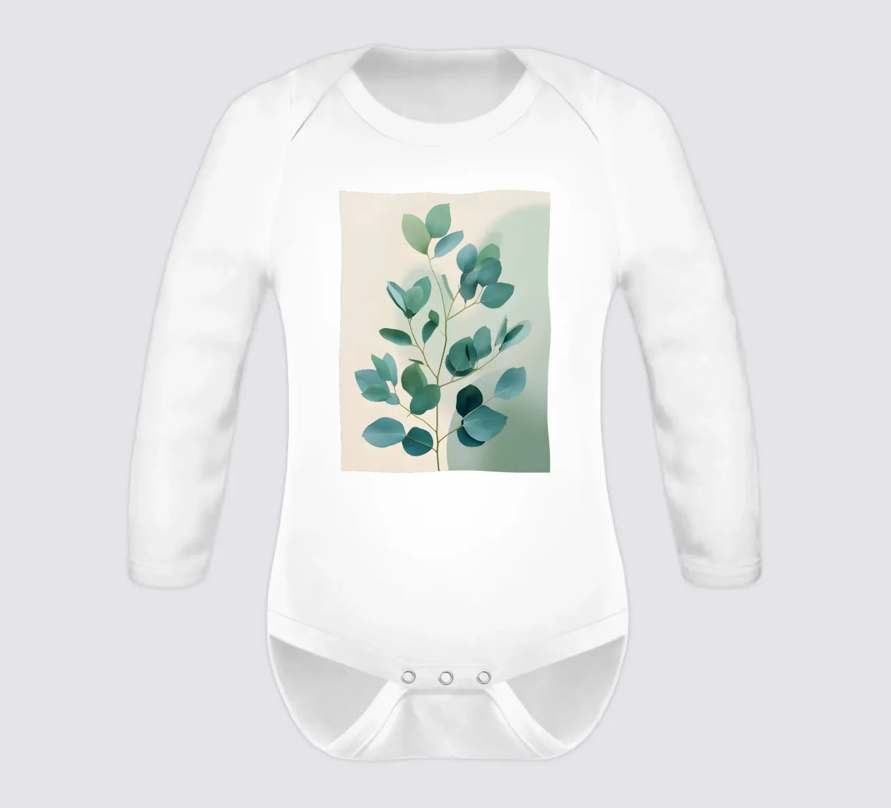 Gradiente botanico body neonato maniche lunghe da Botanical Gallery