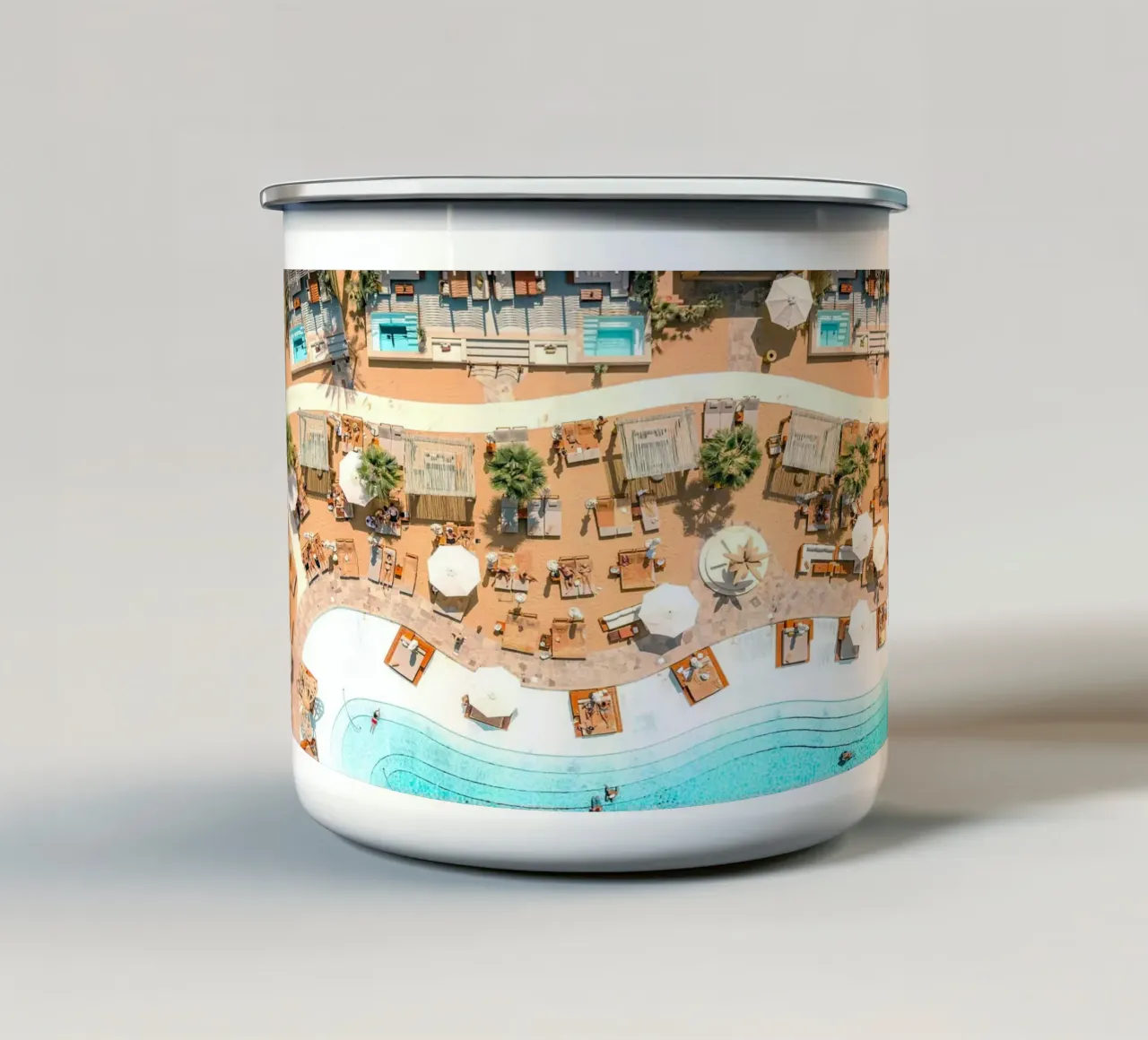 curve coast tazza in smalto da melts
