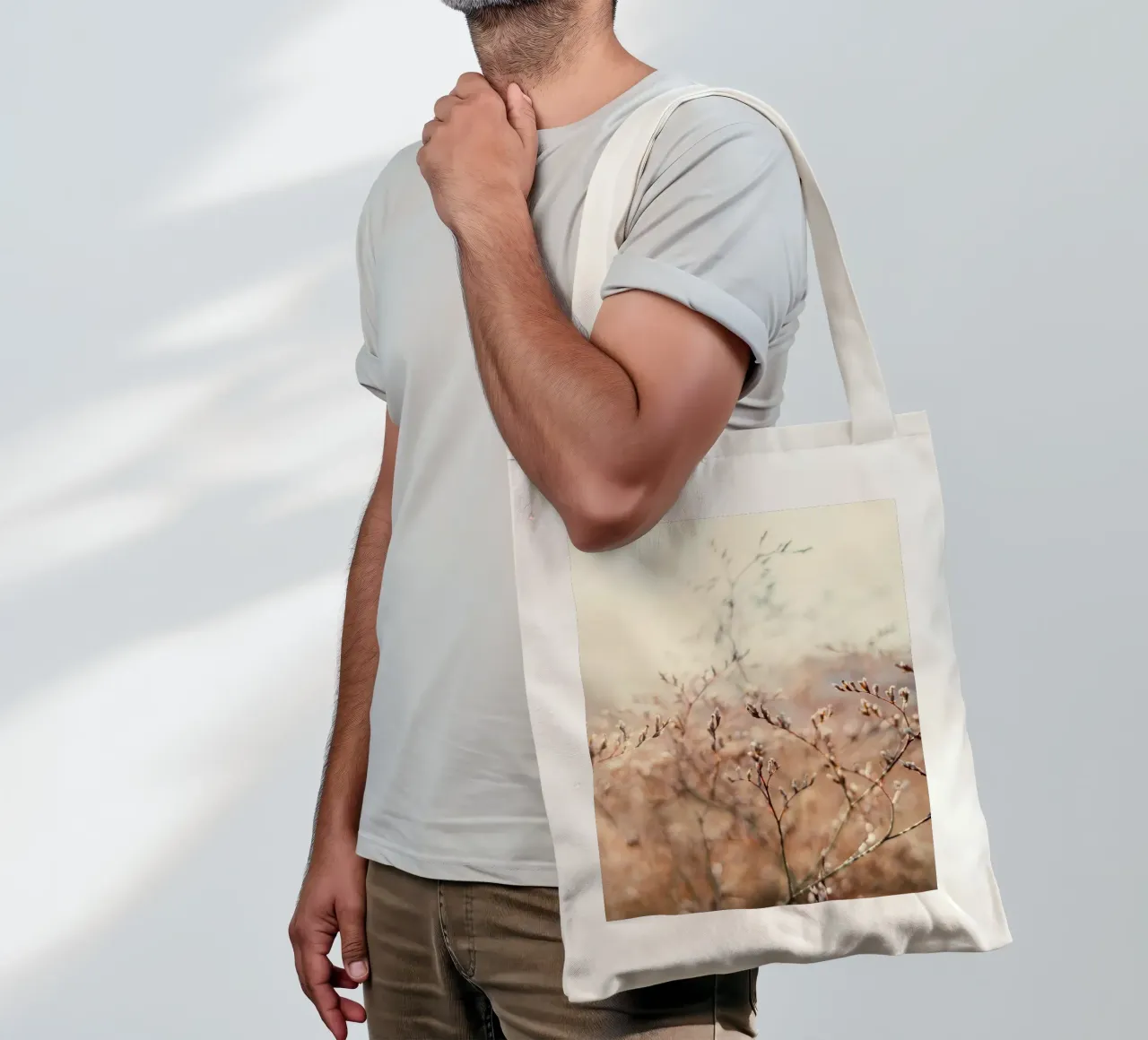 thin tree and flower borsa in juta da melts
