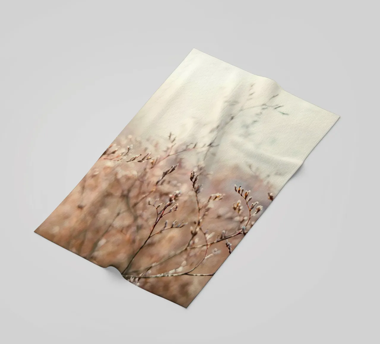 thin tree and flower telo mare da melts