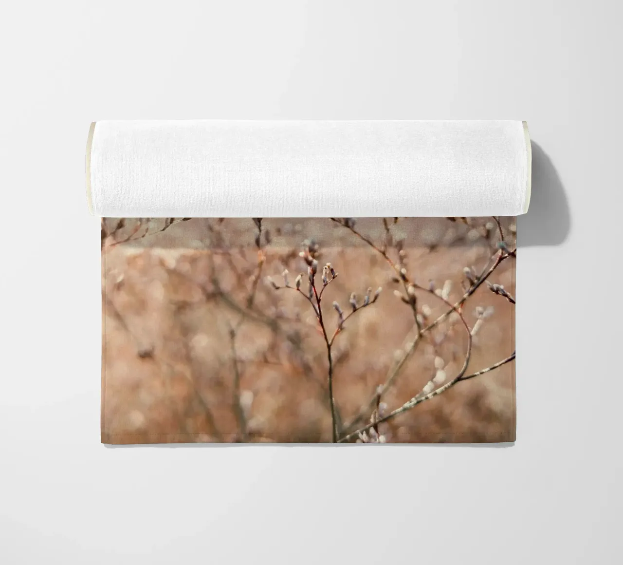 thin tree and flower telo mare da melts